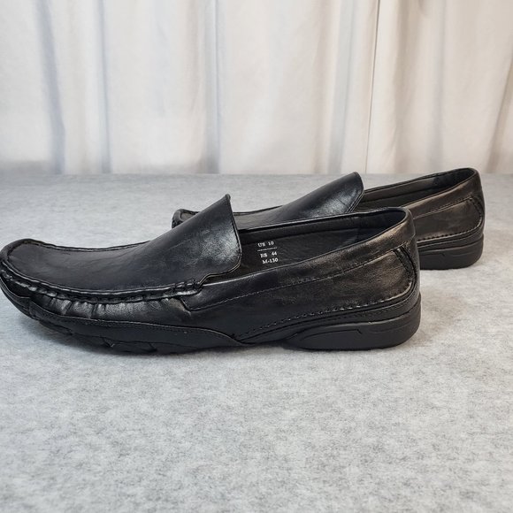 * Winston Comfortable Square Toe Black Loafers Men's Size's - Picture 2 of 9